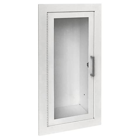 Jl Industries 1015f10 Ambassador Series White Steel Cabinet For 10 Lb Fire Extinguishers With