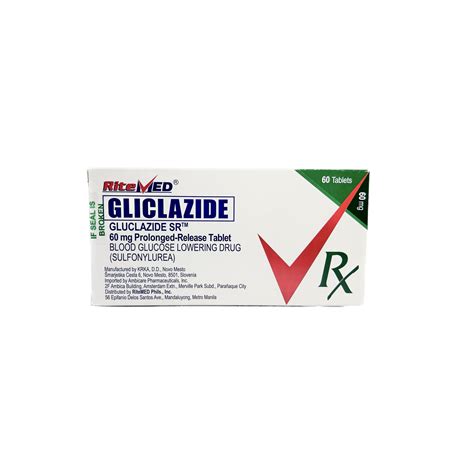 RITEMED GLUCLAZIDE SR 60MG TABLET Iloilo Supermart Online Aton Guid Ini