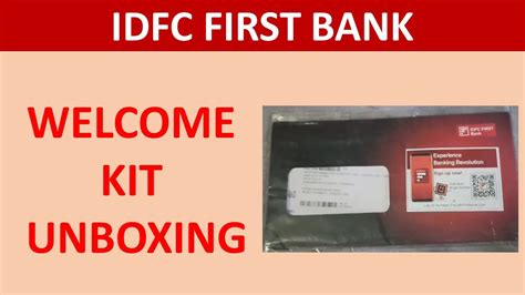 Idfc First Bank Welcome Kit Unboxing Idfc Bank Debit Card Unboxing