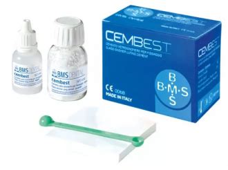 Цембест (Cembest, BMS) Стеклоиономерный цемент для фиксации, 35 г + 20 ...