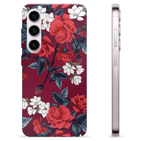 Samsung Galaxy S23 5G Custodia TPU Fiori Vintage