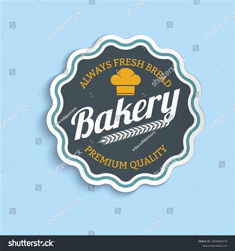 Bakery Stickers Set Food Vector Stock Vector Royalty Free 2054462579