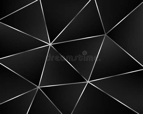 Abstract Black Geometric Background from Triangles Stock Vector ...