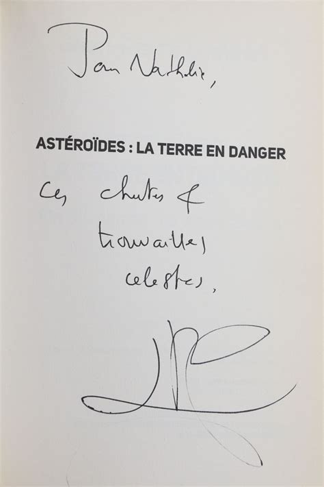 LUMINET Astéroïde la terre en danger Signed book First edition