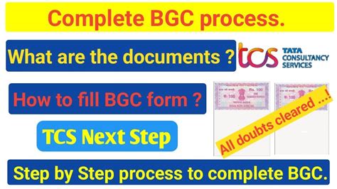 Step By Step Process To Complete BGC In Tcs Nextstep How To Fill BGC