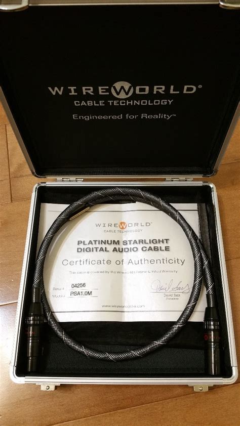 Wireworld Platinum Starlight 6 Digital Cable 1M In RCA And XLR For Sale