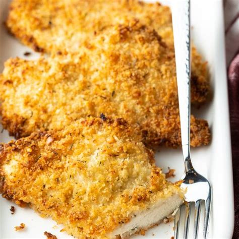 Baked Chicken Cutlets Oven Fried Video A Spicy Perspective