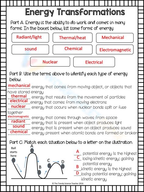 Free Printable Forms Of Energy Worksheet Collection Worksheets Library