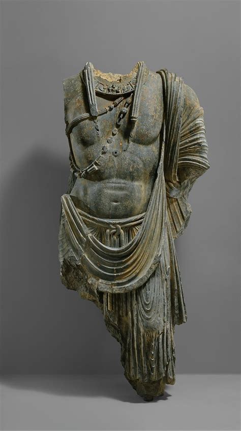 Probably Sahri Bahlol Workshop Torso Of A Bodhisattva Ca 5th