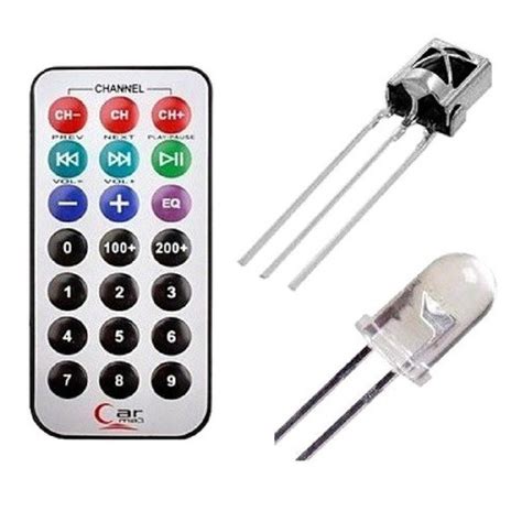 Kit Controle Remoto Infravermelho Receptor Ir VS1838 Led