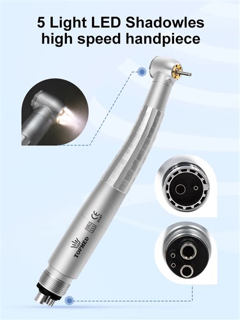 Water Spray E Generator Shadowless Led High Speed Dental Handpiece