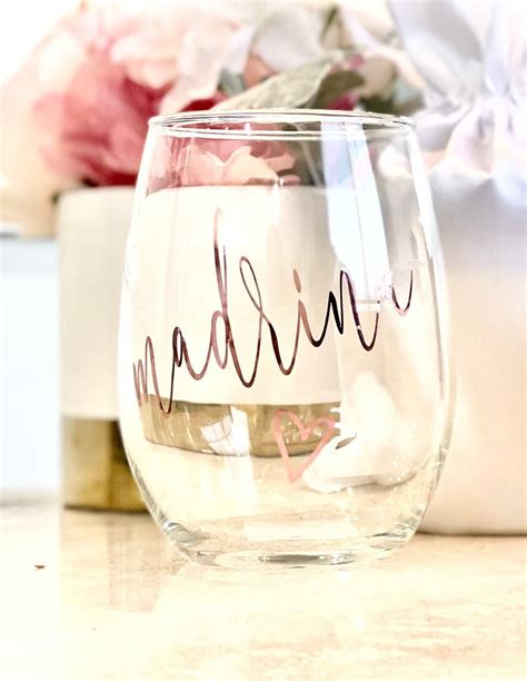 Madrina Candle Wine Glass Madrina Gift Madrina Proposal Etsy