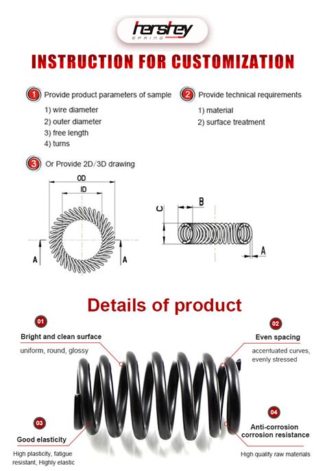 Custom Oem Metal Spring Coil Tension Spring High Precision Spiral