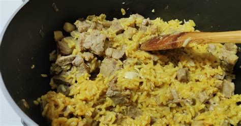 Receta De Arroz Con Carne De Cerdo Cibercuba Cocina