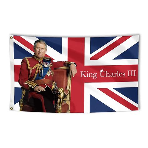 Union Jack Flag King Charles Iii Flag X Ft Long Live The King