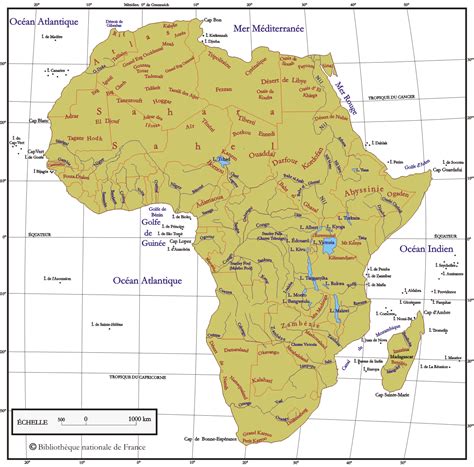 Afrique Carte G Ographique Archives Voyages Cartes