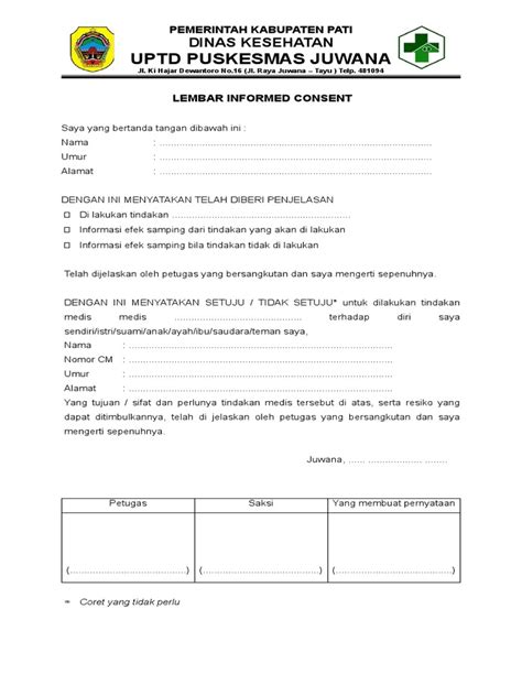 Lembar Informed Consent Pdf