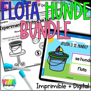 Experimento Flota O Se Hunde Sink Or Float Bundle In Spanish TPT