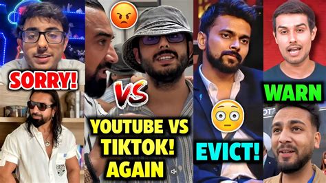 Youtube Vs Tiktok Controversy Again Carryminati Vs Ajaz Khan