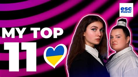 My Top Vidbir Eurovision Esc Petrer Youtube