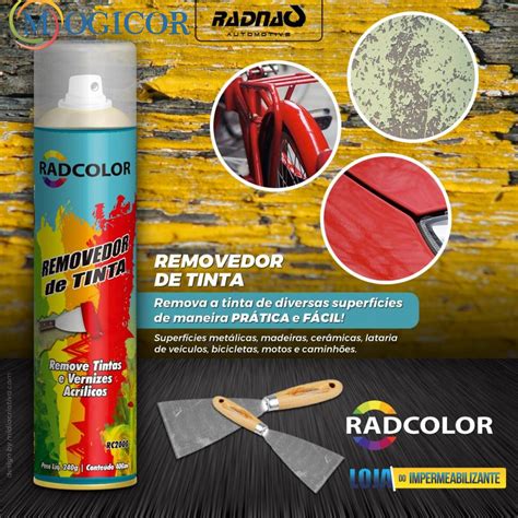 Tinta Spray Removedor De Tintas E Vernizes Ml Radcolor Radcolor