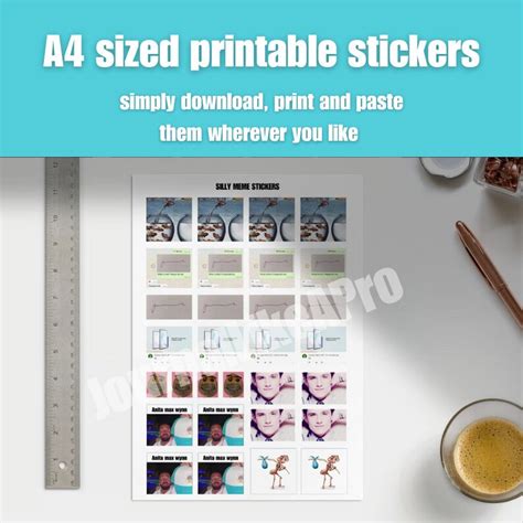 Printable Silly Meme Sticker Pack A Memes From Im Nothing