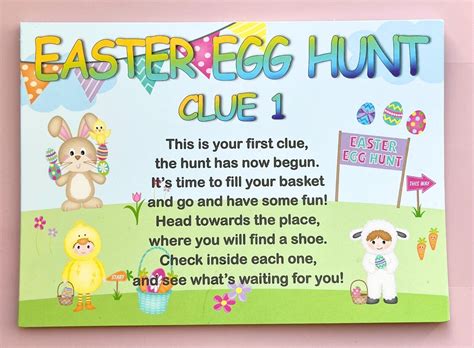 Easter Egg Hunt Clues For Adults