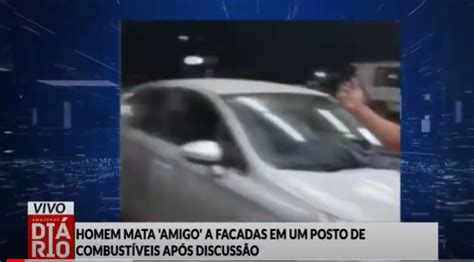 Homem mata amigo a facadas em um posto de combustíveis após discussão