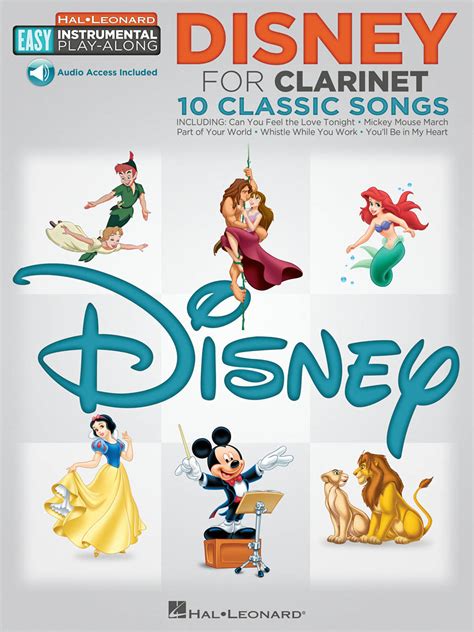 Disney – 10 Classic Songs - Clarinet Easy Instrumental Play-Along Book ...