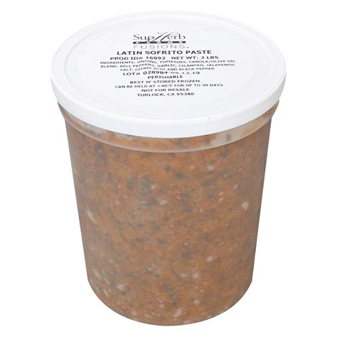 Latin Sofrito Paste 2 Pound Each 2 Per Case