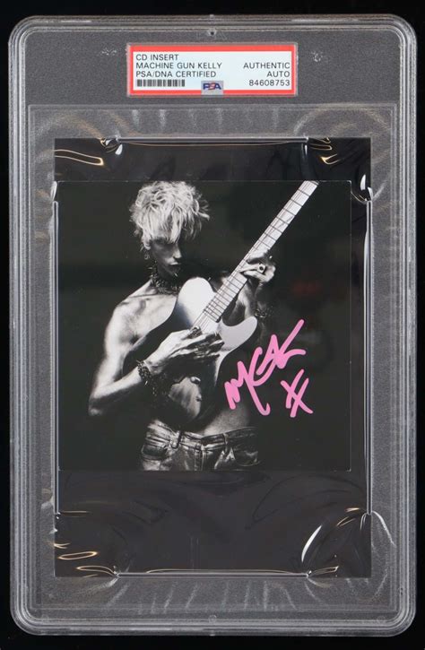 Machine Gun Kelly Signed Mainstream Sellout Cd Insert Psa