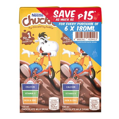 Nestle Chuckie Chocolate Milk Drink 6x180ml Save