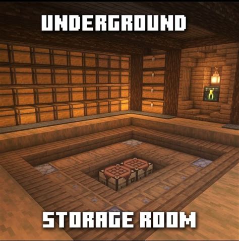 Minecraft Underground Storage Room Tutorial