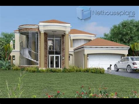 Bedroom Double Storey House Plan In South Africa Off