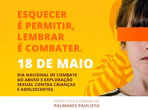 18 de Maio Dia Nacional de Combate ao Abuso e à Exploração Sexual de