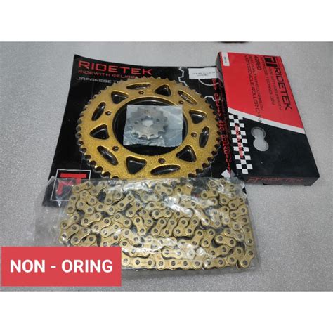 MT 15 RIDETEK SPROCKET AND CHAIN GOLD SET Shopee Philippines