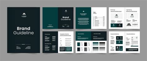 A Simple Brand Guideline Template 40565563 Vector Art At Vecteezy