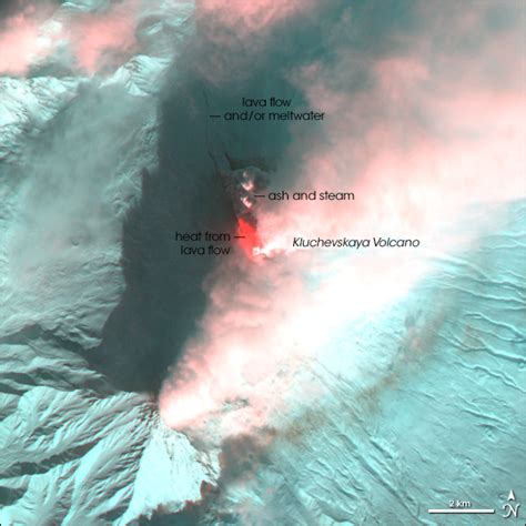 Klyuchevskaya Volcano Erupts