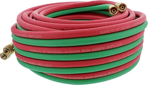 Amazon ABN Oxygen Acetylene Hose 1 4 Inch B Fittings Twin Welding