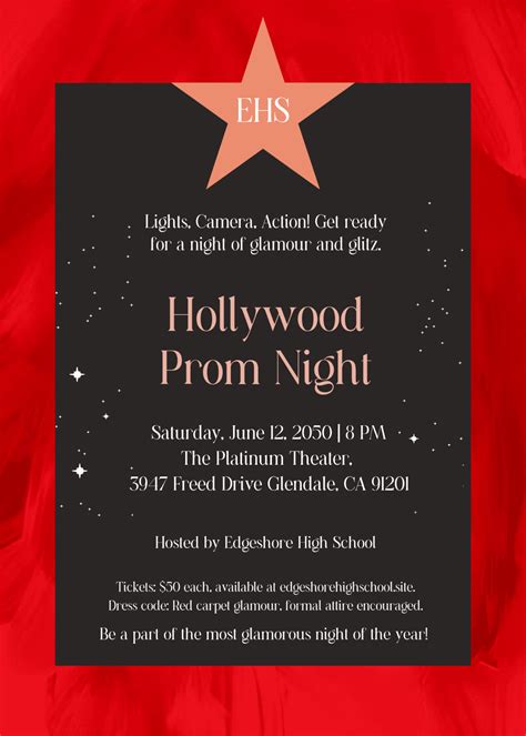 Free Prom Invitation Templates, Editable and Printable