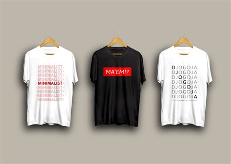 Design A Minimalist Typography T Shirt By Kang Vector Fiverr