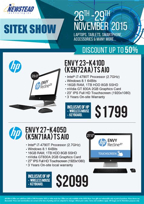 Hp Newstead Pg Brochures From Sitex Singapore On Tech Show