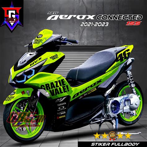 Jual Decal Sticker Variasi All New Aerox Connected 2021 2023 Fullbody