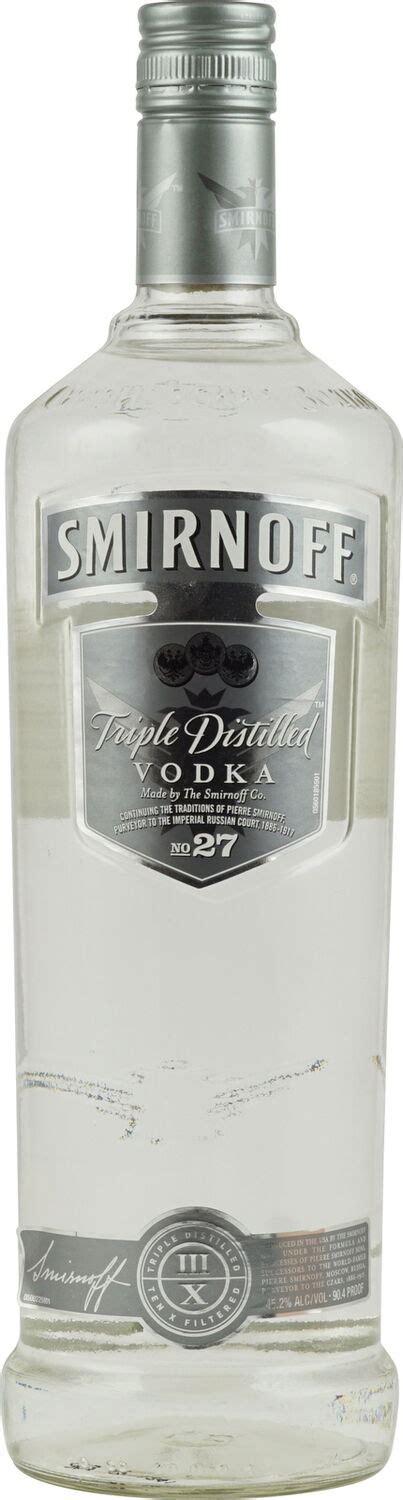 Smirnoff Silver Label No 27 Triple Distilled Wodka 45 1 L