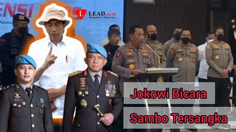 Jokowi Bicara Ferdy Sambo Tersangka Youtube