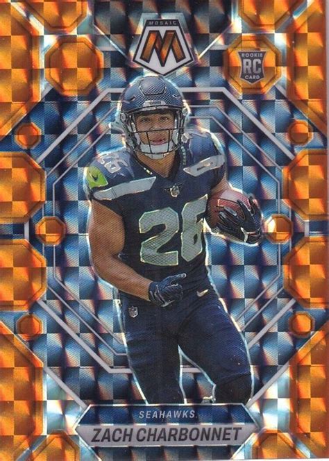 Zach Charbonnet Mosaic Orange Price Guide Sports Card