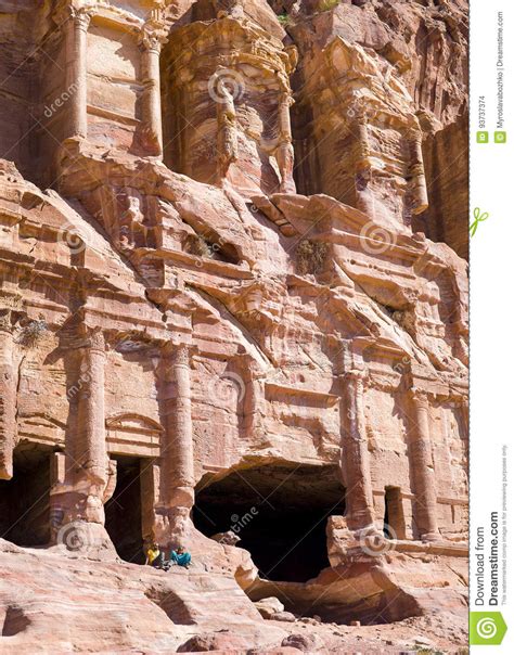 The Corinthian Tomb In The Lost City Of Petra Editorial Photo