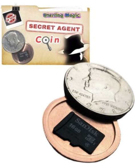 Secret Agent Coin 50 Half Dollar Spy Covert Spy Note Secret Etsy