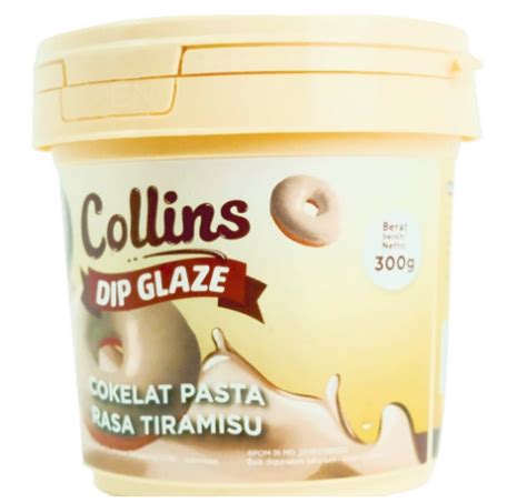 Collins Dip Glaze Tiramisu Gr Cokelat Pasta Rasa Tiramisu Lazada