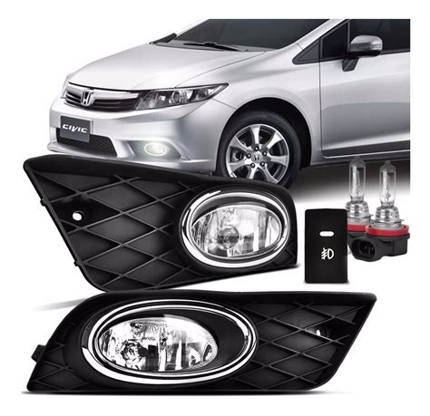 Kit Farol Milha Civic Mod Original R Em Mercado